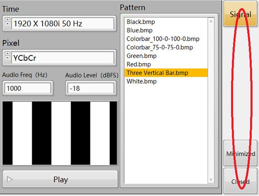 Ba tín hiệu thanh dọc IEC62368 Ba tín hiệu thanh dọc. Bộ tạo tín hiệu video RDL-100